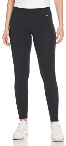 Champion Legacy Legacy Champion Basics W - Cotton Lycra High-Waist Leggings, Nero, Donna FW23