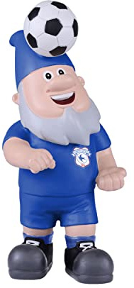 FOCO Officially Licensed Cardiff City FC Football Header Ball Garden Gnome