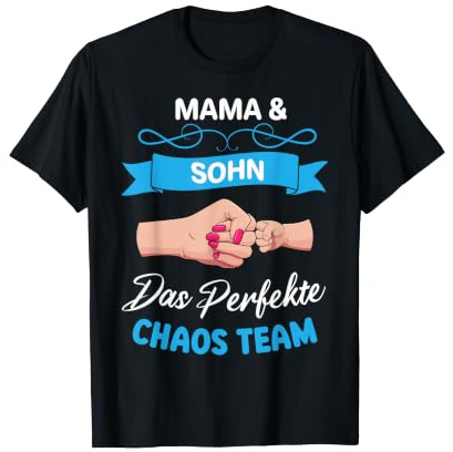 Mama Und Sohn Partnerlook Das Perfekte Chaos Team Muttertag T-Shirt