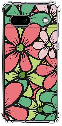 Coque Silicone Anti-Chocs pour Google Pixel 7a 5G Design Fleurs 02 Dessins