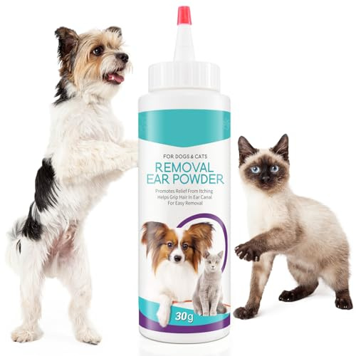 Smddx Polvere per Pulizia Orecchie Cani | Trattamento Infezioni & Prurito | Ad Azione Rapida Contro Cerume, Odori e Infiammazioni | 30g