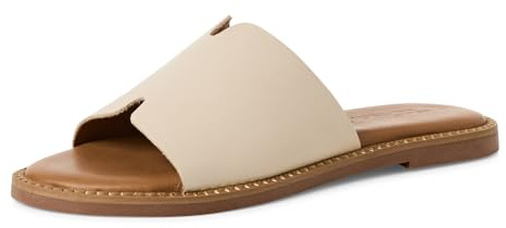 Tamaris Mule femme en cuir plates beige 42 EU