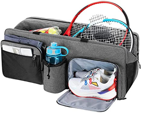 Schläger-Tennistasche, Tennisschläger-Tasche, Tennis-Rucksack, Tennisschläger-Aufbewahrungstasche, Tennisschläger-Umhängetasche mit atmungsaktivem Schuhfach, für 7 Schläger, geeignet für Männer