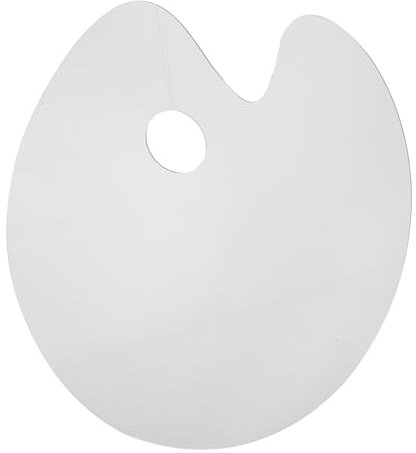 Operitacx Oval Acryl Mischpalette Transparent Für Künstlerfarben Und Aquarell Praktisch Zum Transport Für Präzises Mischen
