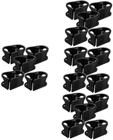 BUGUUYO 20pcs Adjustable Tube Clamps Sturdy Plastic Hose Clips for Water Tubing Shut Off