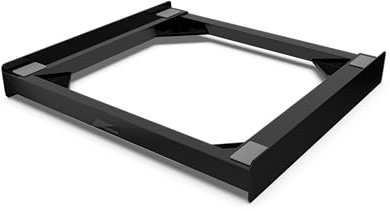 Meliconi Torre Noir: Zwischenbaurahmen für Waschmaschine-Trockner, Vormontiert, 250 kg, Made in Italy, Schwarz