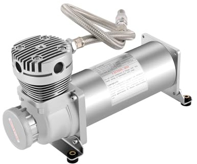 HUOMMGS Druckluft Kompressor 200PSI Flüsterkompressor 50L/Min Druckluft Kompressoren 300W Luftkompressor Upgraded Klein Kompressor Tragbar Luftkompressoren mit Filterventil und Gasleitung