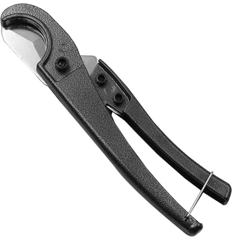 Coupe-tubes à cliquet for tubes en plastique, ciseaux, outils manuels de coupe tuyaux(Grey)