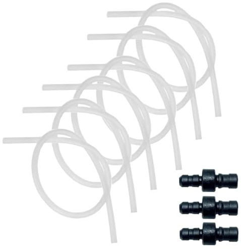 Coffee Milk Tube - 6-Pieces Coffee Maker Replacement Milk Hoses and 3 Connectors Set | Machine Replacing Parts for Kitchen Appliance Home Office Hotel Cafe Apartment