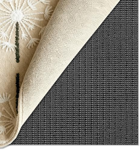 Sottotappeto Antiscivolo in PVC 135 x 210 cm Antiscivolo Fondo Tagliabile per Tappetini Moquette, Cassetti Divano, Nero