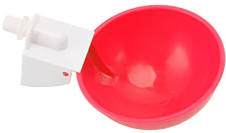 Zerodis Forniture per l'allevamento di Pollame Set di Tazze per Abbeveratoio Automatico per Pollame con Spegnimento Automatico per Polli Quaglie Uccelli Piccioni 10 Pezzi G1/8 Filettatura Maschio