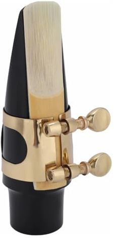 Sax Mouthpiece kit, Tenor Sax Saxophone ABS Mouthpiece with Cap Metal Buckle Reed Pads Musical Instruments Wind Instrument Accessories
