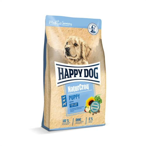 Happy Dog 60516 - NaturCroq Puppy - Alimento completo con erbe per cuccioli da 4 settimane a 6 mesi - 1 kg di contenuto