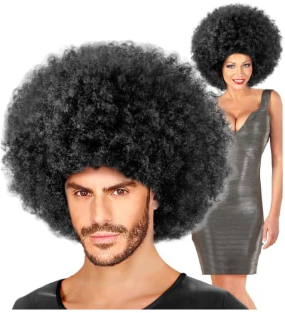 Horror-Shop Schwarze Riesen Mega Afro Perücke