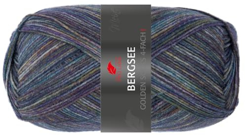 Pro Lana Golden Socks 4-fach Bergsee 679 - blau/lila/grau meliert