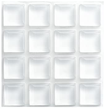 VABNEER Ammortizzatore di Colpi in Silicone Trasparente Autoadesivo Gommini Paracolpi per Porte, Mobili, Cassetti, Armadietti (16, 20mm)