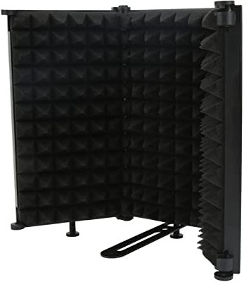 Faltbarer Aufnahmemikrofon Isolationsschirm, Professioneller Studio Schaumstoff mit Hoher Dichte Zum Filtern von Gesang, für Kondensatormikrofon Aufnahmegeräte