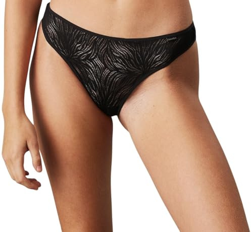 Calvin Klein Lång tangas, dam (set med 1), Svart, L