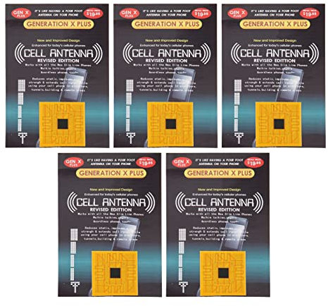 Autocollant D'amélioration du Signal de Téléphone Portable, 5 Autocollants D'Amplificateur D'antenne de Signal, Amplificateur de Signal de Téléphone