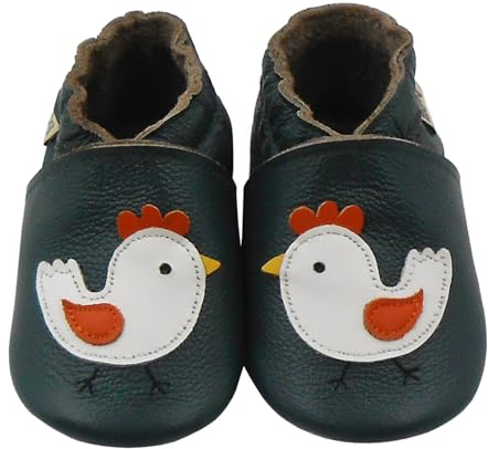 mepiq Baby Shoes Moccasins Boys Girls Toddler Slippers Slip on Soft Leather First Walking Crawling Crib Shoes Boots for Kids 6-12 Months