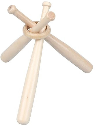 Sosoport 1Stk Showregal Baseballständer aus Holz baseballschläger Ausstellungsregale Baseball-Ständer Displayhalter aus Holz hölzern Halterung Tennisständer Ausstellungsstand Bambus