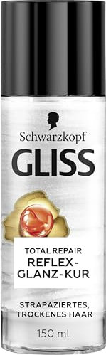 Gliss Reflex-Glanz-Kur Total Repair (150 ml), Haarkur mit Keratin & Blüten-Nektar für sofort schimmernde Glanzreflexe, reduziert Haarbruch