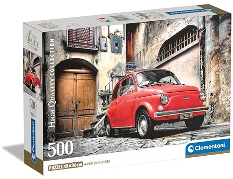 Clementoni Auto Puzzle 500 Teile Erwachsene | Puzzle Erwachsene in 49 x 36 cm - Puzzle Erwachsene anspruchsvoll, 35537