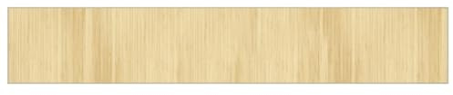 vidaXL Teppich, Bambusteppich Rechteckig, Bambusmatte rutschfest für Wohnzimmer, Läufer Küchenteppich Flurteppich, Modern, Hell Natur 70x400cm Bambus