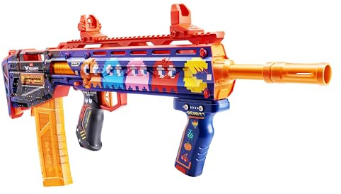 ZURU Blaster XSHOT Skins Pro Series 1 Pac-Man Long Shot con 40 freccette, freccette con tecnologia Air Pocket, giocattolo esterno per ragazzi e ragazze, adolescenti e adulti