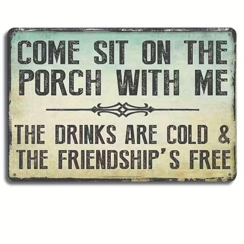 If Money Cant Buy Happiness, Motorcycles And Beer Metal Tin Sign, Porch Rules Home Yard Decor Patio Pool Farmhouse Bar Coffee Outdoor Wall Decor Sign, Home Decor