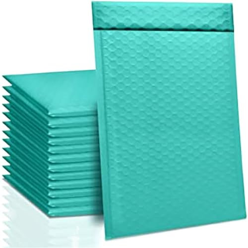 Versandtaschen Luftpolster 50 Packungen Luftpolstertaschen, schwarze Verpackungsbeutel for Werbegeschenke, Umschläge, Schmuckpakete, Druckverschlussbeutel, Anti-Extrusion, wasserdicht PolsterumschläGe