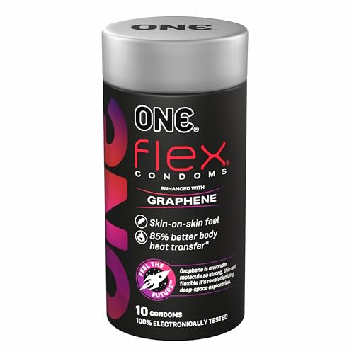 ONE® Flex™ Kondome der nächsten Generation, angereichert mit Graphen, ultradünn, flexibel, stark, ungiftig, vegan, fortschrittliche Empfindung