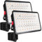 Indmird Focos LED Exterior 200W, 20000LM Foco Led IP66 Impermeable Proyector led exterior 3000K Blanco Cálido Led Exterior Iluminación de Seguridad para Jardín, Garaje, Patios, Parque, Terraza
