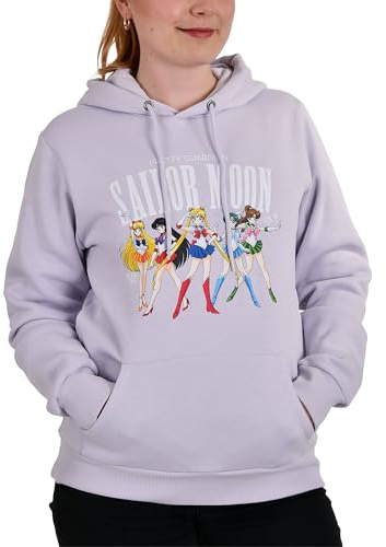 Elbenwald Sailor Moon - Felpa con cappuccio Pretty Guardians Lilla