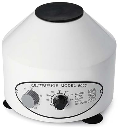 LBNVBC Centrifuga da Tavolo Efficiente A Macchina di Pratica Medica A Centrifuga Elettrica del Laboratorio di Sincronizzazione di 800D 4000rpm(White)