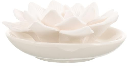 TOVINANNA Difusor Pasivo de Yeso para Coche y Hogar Diseño de Flor de Loto Pura, Emite Fragancia Duradera Aceites Esenciales para Aromaterapia