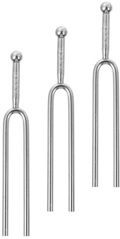 WEKADRIN 3 Stück Gitarrenstimmgabeln 440 Hz aus Metall Standard A-ton Stimmgabel für Musikinstrumente Robust und Vielseitig Einsetzbar