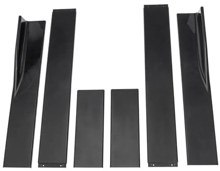 Rock Aufkleber 2M/2,2M Universal Seitenschweller Für VW Für Golf 7 MK7 Verlängerung Splitter Schürze Winglet Body Kit(78.7in Black)