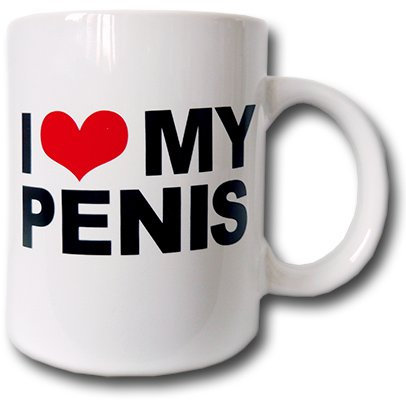I Love My Penis - Retro Tasse Kaffeetasse Mug verpackt in einer Geschenkbox