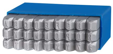 GRAVUREM Sonderklasse Schlagbuchstaben, Schlagstempel, Prägestempel - Buchstaben A-Z,& / 5mm