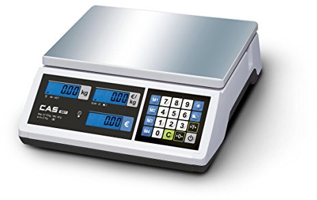 Geeichte & Eichfähige Ladenwaage CAS ER Junior 3/6kg - 1g/2g