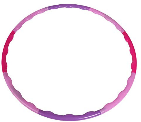 Simba 107402271 - Hula Hoop Reifen zum Zusammenstecken, 8 Teile, rosa und pink, 80cm Durchmesser, Sportreifen, Gymnastikreifen, Fitness