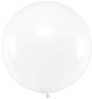 Ballong XXL jätteballong 1 m transparent pastell jumbo ballong ballong hellium rund fest