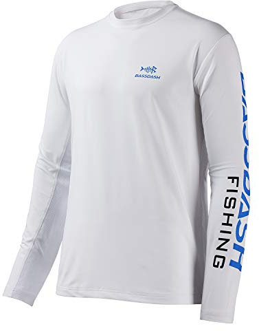 Bassdash Angeln T-Shirt Fishing Langarm Wasser UPF 50+ Shirt Rashguard Angelbekleidung UV Sonnenschutz