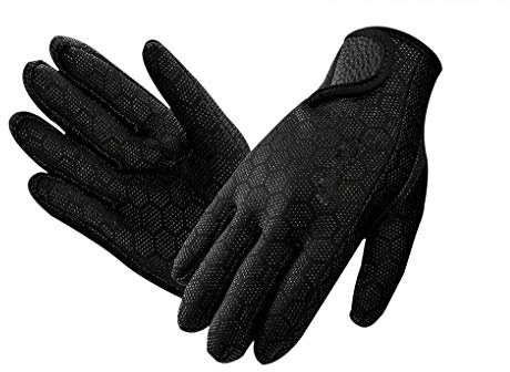Men Women 1.5mm Neoprene Diving Gloves for Men Women Flexible Thermal Full Finger Wetsuit Gloves for Swimming Snorkeling Kayaking Surfing Watersports Spearfishing Sailing