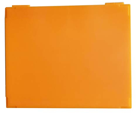 MUHWA Scientific Aufbewahrungsbox für Mikroskope, Kunststoff, 100 Plätze, Orange
