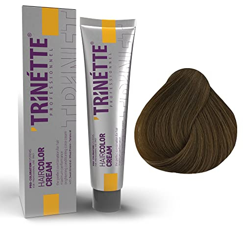 Trinette Professionelle No 8.0 Intensiv Ljusblond Permanent Hårfärg Kräm 100 ml – Intensiv Täckning, Djupa Naturliga Färgresultat, Långvarig Färg, Jämn Salongsfinish