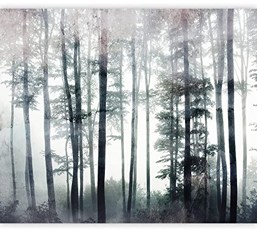 murando - Fototapete Premium-Vlies Wald Bäume, 350x256 cm, Schlafzimmer | Premium-Vliesstoff, Full HD Druck, hochwertige Verarbeitung fürs Wohnzimmer, schnelle Montage, lichtbeständig, geruchsfrei