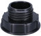 HOMEXO Adaptador IBC de 3 Pulgadas a 2 Pulgadas de plástico de 80mm a S60 * 6 Adaptador de Tanque IBC Conector de Manguera de jardín Espesar Accesorios de Tanque de Agua 1 ud.