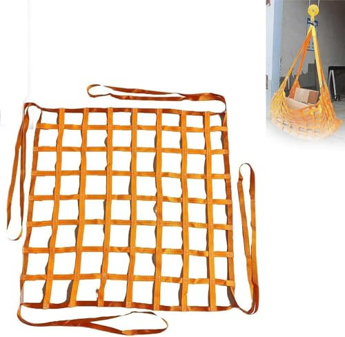 Hebenetze for Ladungsschlingen, Hebenetze for Be- und Entladen von Fracht, Mobile Be- und Entladenetze for schwere Lasten (Size : 3 X 3M/Mesh 15cm/Load 2.5t)